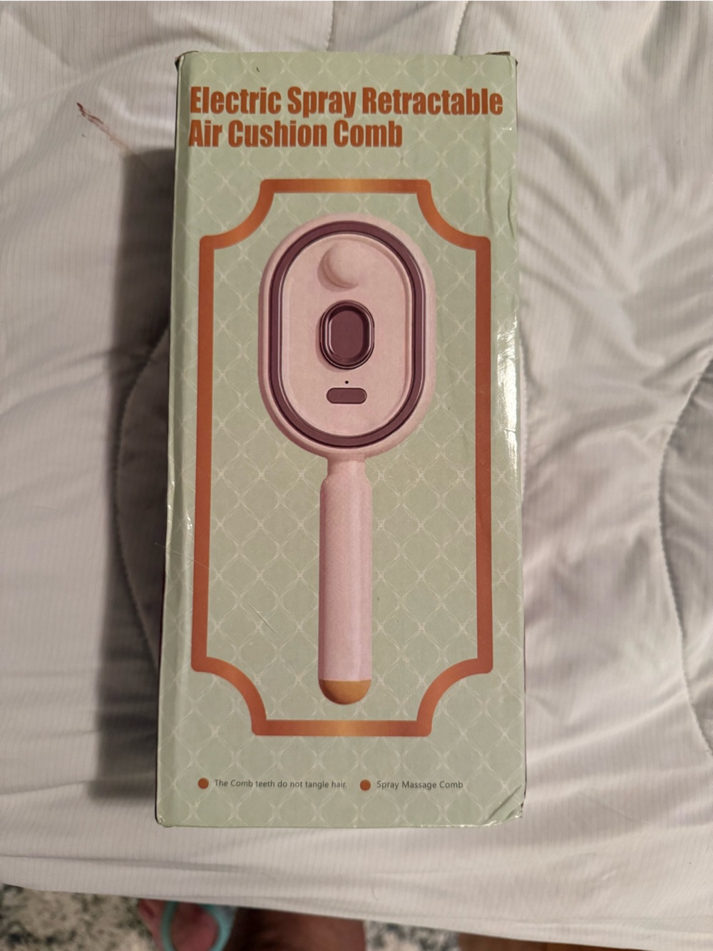 Pink Electric Spray Retractable Air Cushion Comb